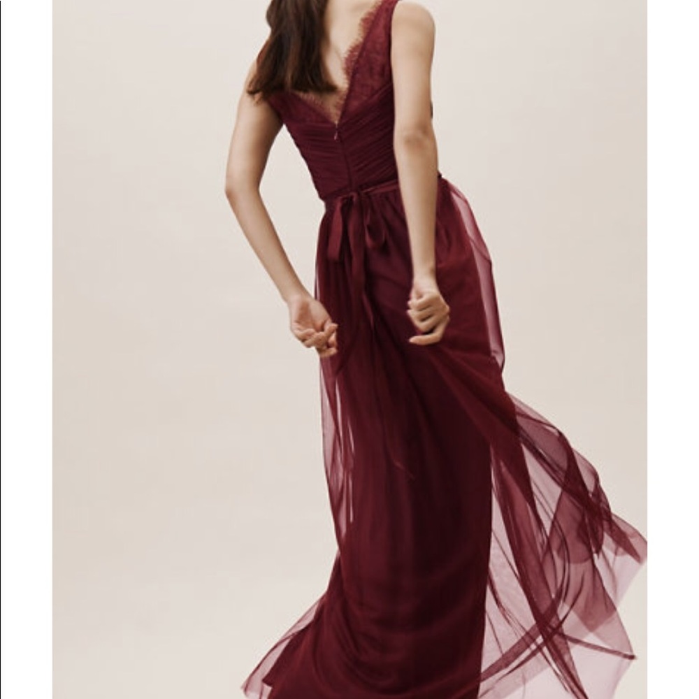 BHLDN lace and tulle long dress